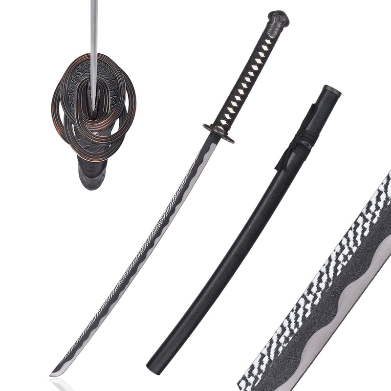 106cm Game Elden Ring Carbon Steel Blade Weapon Replica Moonveil Katana Sword Real Japanese Samurai Metal