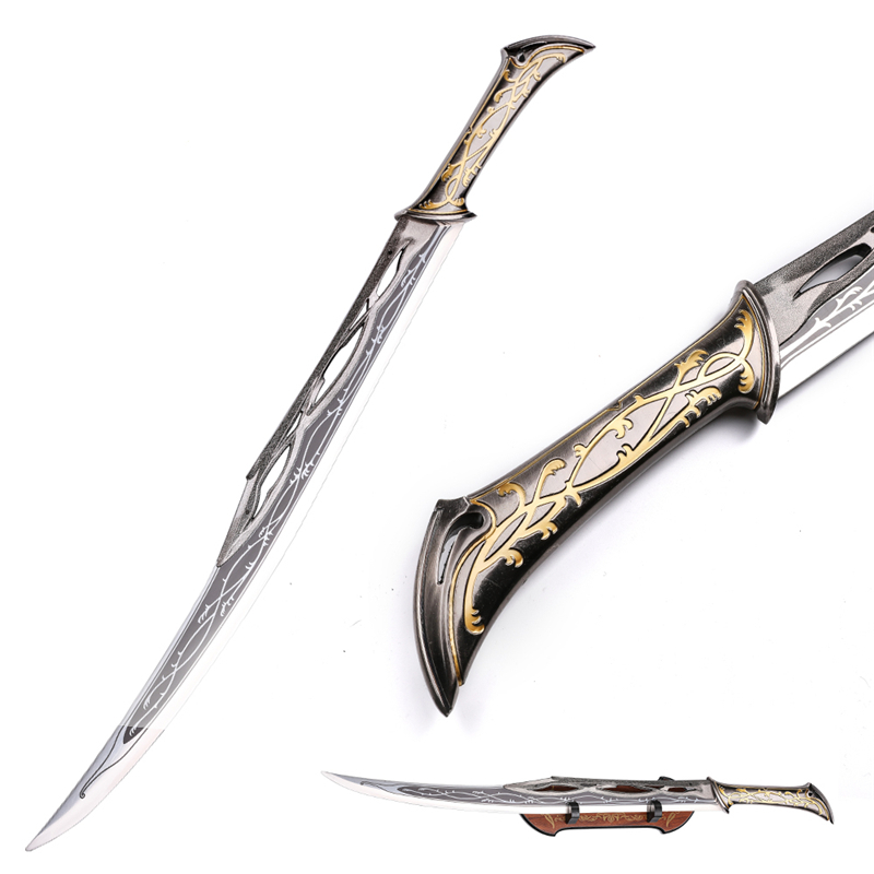 The Hobbit Weapon Replica 440 Stainless Steel Blade Elven King Thranduil Sword