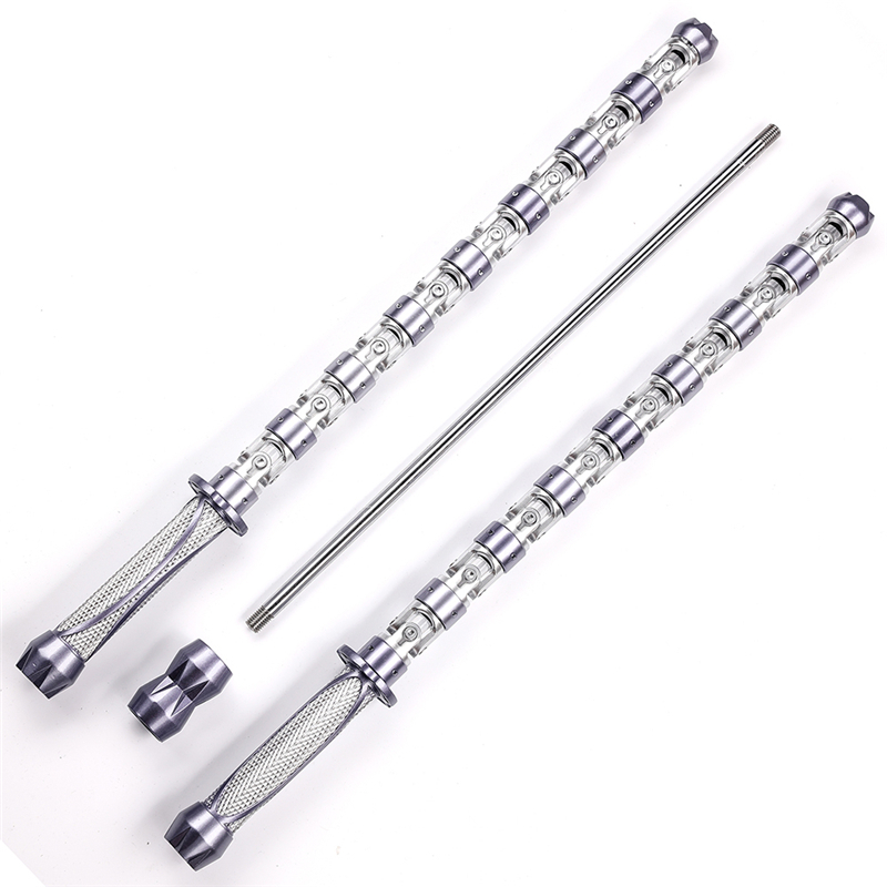 Silver Version Marvel Prop Replica Black Widow Batons with LED Light