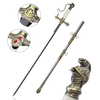 Medieval History 97cm St John Crusader Knights Templar Ceremonial Sword with Stainless Steel Sheath