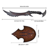62cm the Elder Scrolls V Skyrim Weapons Sword Blunt Full Metal Cast Iron Daedric Dagger for Cosplay Collectible