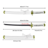 Custom 45cm Japanese Anime One Piece Roronao Zoro Weapon Replica Wado Lchimonji Real Iron Mini Katana Sword