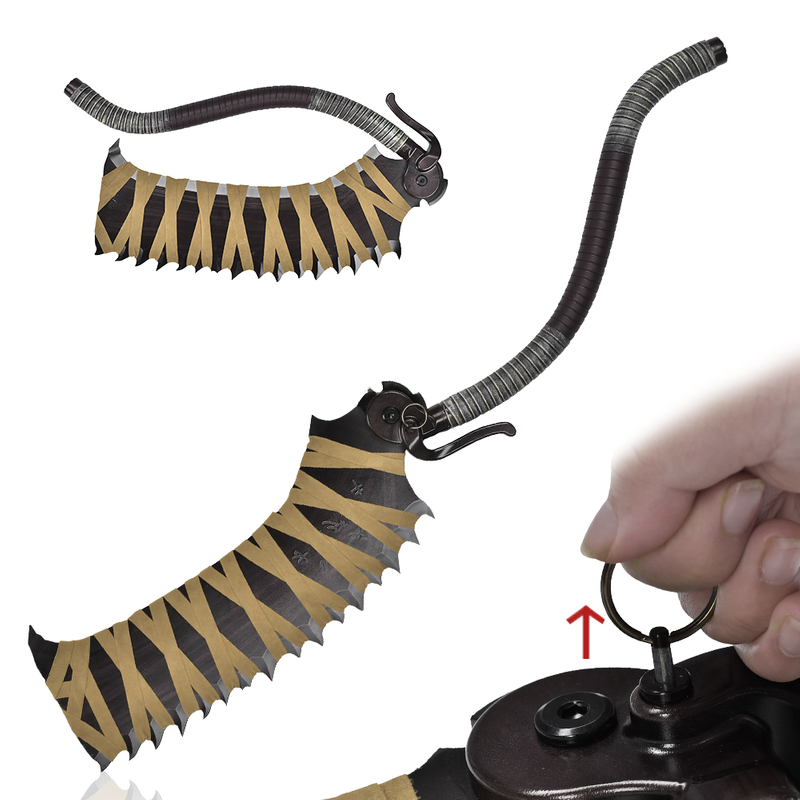 41in Bloodborne Board Game Full Metal Foldable Cosplay Prop Sword Replica Hunter Saw Cleaver