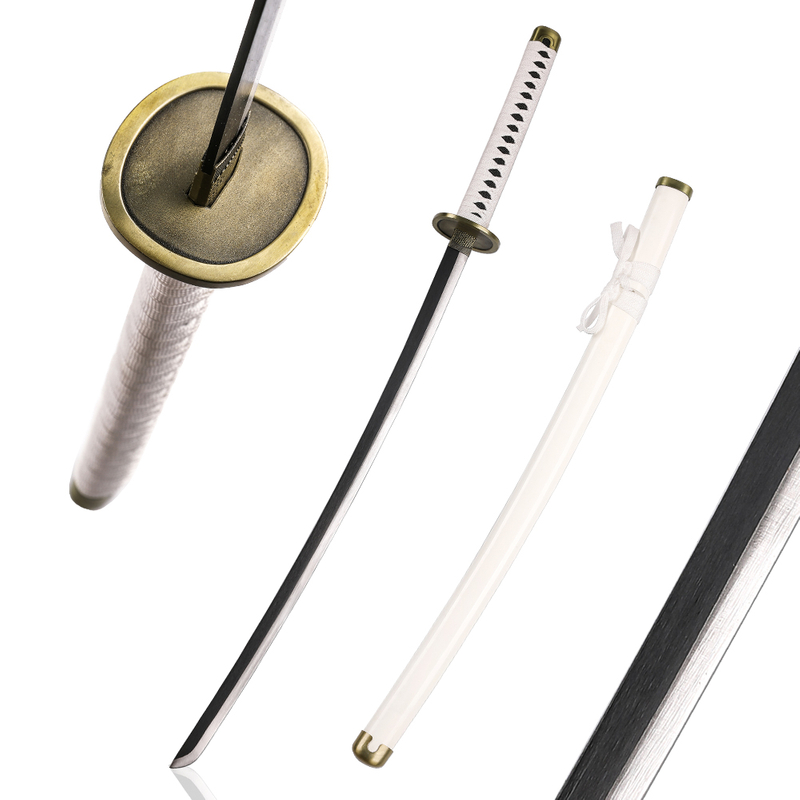 104cm Anime One Piece Carbon Steel Blade Cosplay Weapon Prop Roronao Zoro Wado Ichimonji Japanese Katana Sword 