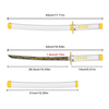 45cm Japanese Anime Demon Slayer Real Steel Mini Nichirin Blade Zenitsu Agatsuma Metal Miniature Katana Sword