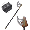 118cm Lord of the Rings Dwarves Warrior Metal Axe Weapon Replica Stainless Steel Blade Lotr Gimli Walking Axe for Collectible