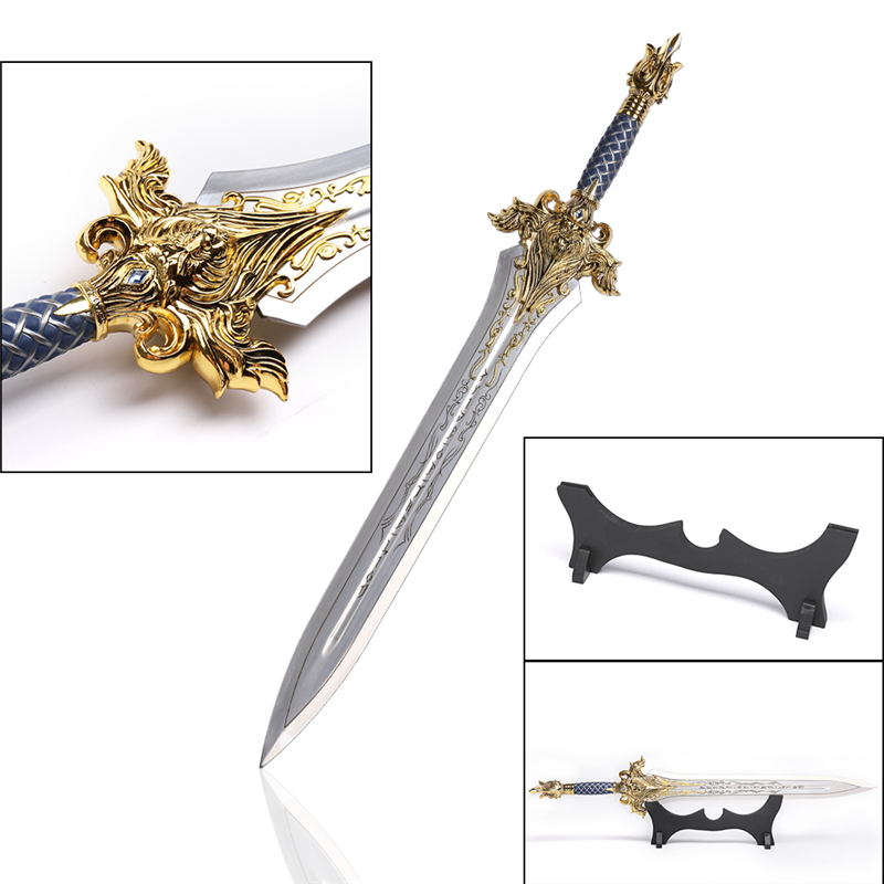 Movie Warcraft Prop 440 Stainless Steel King Sword