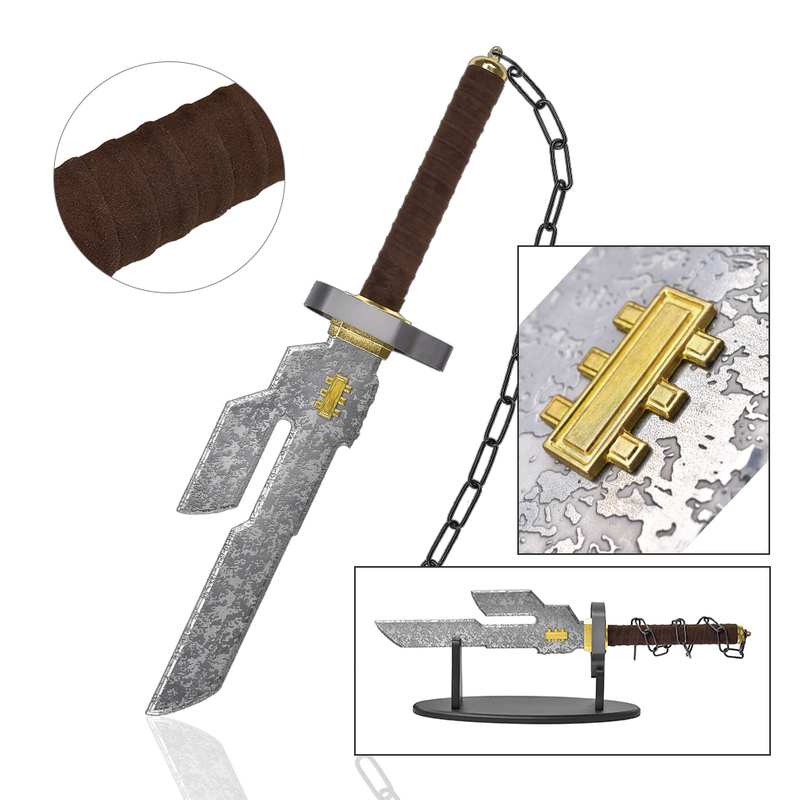 22in Anime Jujutsu Kaisen Stainless Steel Blade Wepaon Toji Fushiguro Inverted Spear of Heaven Metal Sword Replica