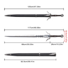 The Witcher 4 Real Weapon Replica Mirror Polish Stainless Steel Blade Ciri Zireael Sword with PU Leather Belt