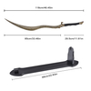 118cm Game Elden Ring Curved Greatsword Real Weapon Sword Replica Stainelss Steel Blade Bloodhound's Fang for Cosplay Prop
