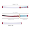 45cm Japanese Anime Demon Slayer Stainless Steel Blade Real Cosplay Prop Mitsuri Kanroji Mini Katana Sword Toy for Kids