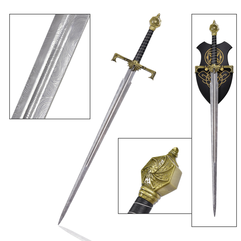 108cm TV House of the Dragon Real Metal Sword Weapon the King Viserys I Targaryen Blackfyre Sword Replica