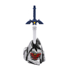 Zelda Blue Master Sword Letter Opener with Stone Display