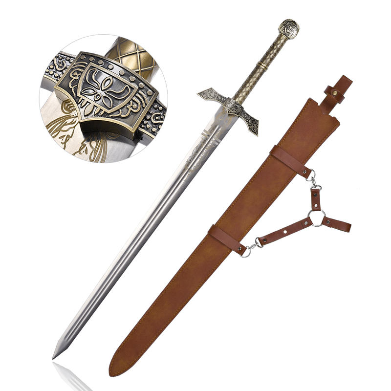 43.89in Elden Ring Video Game Stainless Steel Blade Real Weapon Replica Sword Banished Knight's Greatsword for Cosplay
