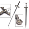 85cm Antique Silver Medieval Weapon Crusader Knights Templar Sword Replica