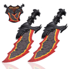  17in GOW Game God of War Weapons Decorative Swords Kratos Blades of Chaos Stainless Steel Replica Set