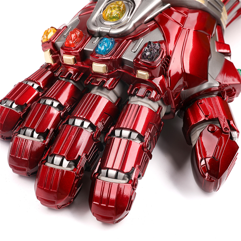 Full Metal Hulk Gloves Nano Gauntlet With LED Light