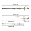 Medieval History 97cm St John Crusader Knights Templar Ceremonial Sword with Stainless Steel Sheath