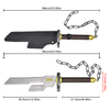 Anime Jujutsu Kaisen Toji Fushiguro Weapon Replica Stainless Steel Balde Inverted Spear of Heaven Sword with Leather Sheath