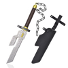Anime Jujutsu Kaisen Toji Fushiguro Weapon Replica Stainless Steel Balde Inverted Spear of Heaven Sword with Leather Sheath