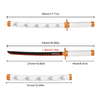 45cm Japanese Anime Demon Slayer Stainless Steel Mini Katana Kyojuro Rengoku Nichirin Blade Tanto Sword
