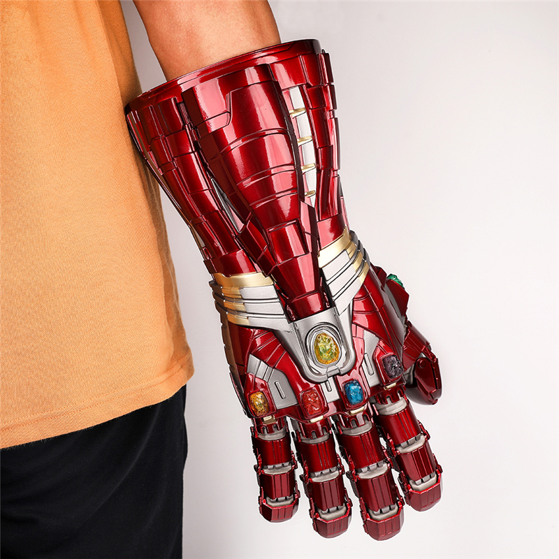 Full Metal Hulk Gloves Nano Gauntlet With LED Light
