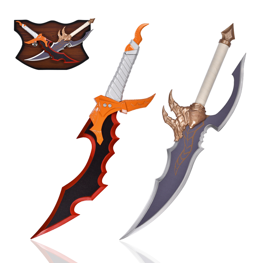 Factory Outlet Anime Solo Leveling 440 Stainless Steel Blade Real Sword Weapons Set Sung Jinwoo Daggers Replica