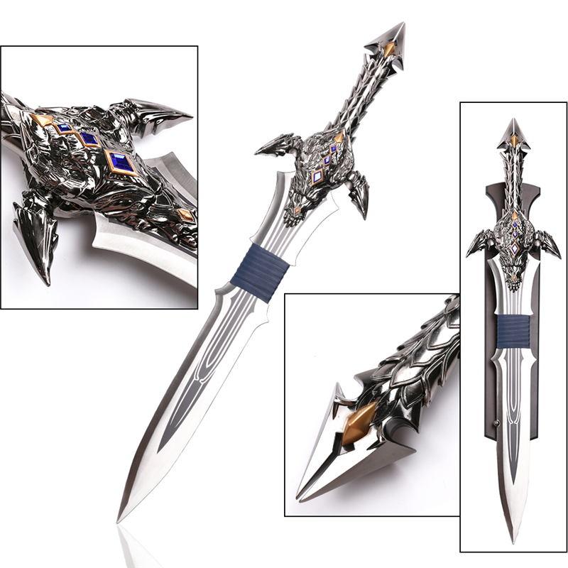 Movie Warcraft Lothar Steel Sword For Wall Decoration