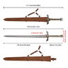 43.89in Elden Ring Video Game Stainless Steel Blade Real Weapon Replica Sword Banished Knight's Greatsword for Cosplay