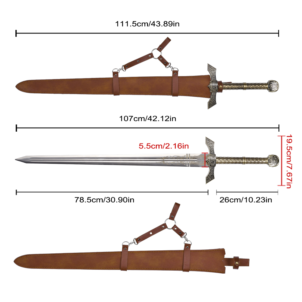 43.89in Elden Ring Video Game Stainless Steel Blade Real Weapon Replica Sword Banished Knight's Greatsword for Cosplay
