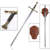 Espada Medieval Knight Carlos V Stainless Steel Sword with Display Plaque