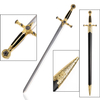 85cm Golden Miniature Freemason Masonic Sword Stainless Steel 