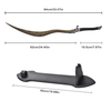 84cm Game Elden Ring Mini Size Weapon Stainless Steel Blade Bloodhound Fang Real Sword Replica for Collection