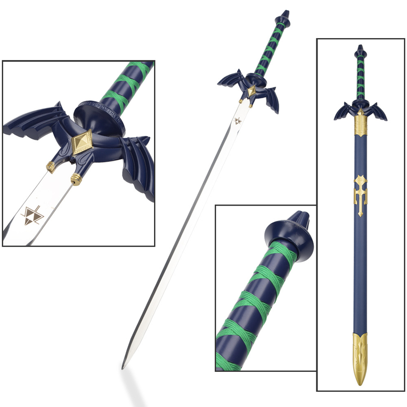 Legend of Zelda Cosplay Weapon Link Blue Master Sword Stainless Steel Replica