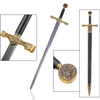 85cm Golden Deluxe Medieval Collectible King Arthur Excalibur Sword Replica