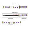 45cm Japanese Anime One Piece Nidai Kitetsu Dagger Stainless Steel Blade Weapon Luffy Mini Katana Wano Sword Metal Replica
