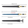 105cm Honkai Star Rail Stainless Steel Blade Real Weapons Replica Yanqing Flying Sword Model for Adults Role Play
