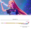 64in Huntrix Kpop Demon Hunters Real Weapon Stainless Steel Blade Mira Gok-do Curved Moon Sword for Cosplay Prop