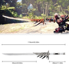 110cm Game Monster Hunter Safe Unisex Cosplay Prop ECO-Friendly PU Foam Katana Sword Rathalos Longsword Toy