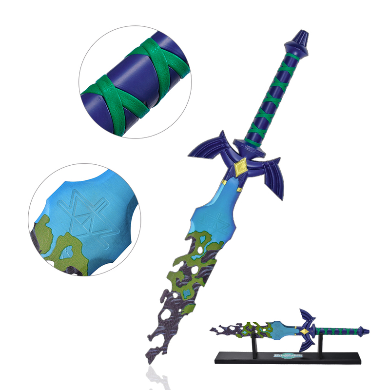 61.5cm Game the Legend of Zelda Tears of the Kingdom Weapon Real Metal Link Decayed Master Sword Replica