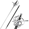  Medieval Renaissance Era Stainless Steel Swept Hilt Rapier Fencing Sword 