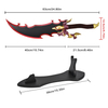 63cm Solo Leveling Arise Stainless Steel Blade Real Weapon Sword Sung Jin Woo Baran Demon King Dagger for Cosplay Prop Costume Gift