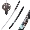 Custom Japanese Style Samurai Real Steel Handmade Traditional Katana Sword with Wood Sheath