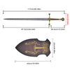 117cm Lord of the Rings Real Weapon Stainless Steel Blade King Elessar Strider Aragorn Anduril Sword Replica 