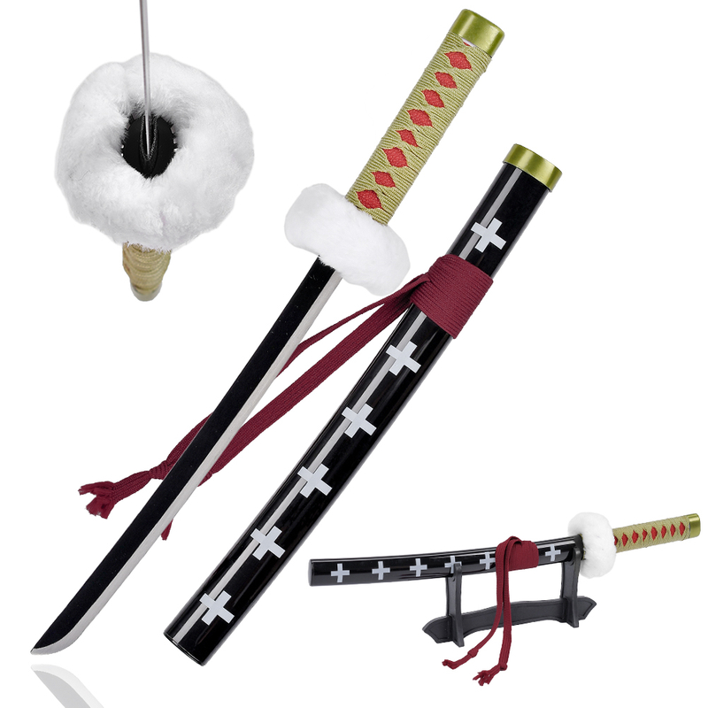 45cm Japanese Anime One Piece Surgeon of Death Trafalgar Law Kikokou Real Stainless Steel Mini Katana Sword for Sale