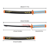 Wholesale 45cm Japanese Anime Demon Slayer Real Nichirin Blade Shinobu Kocho Katana Sword Original Metal with Plastic Stand