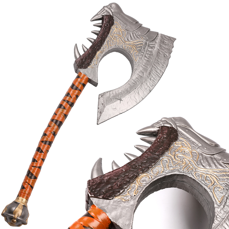 World of Warcraft Cosplay Weapon Grom Hellscream Axe PU Foam Gorehowl